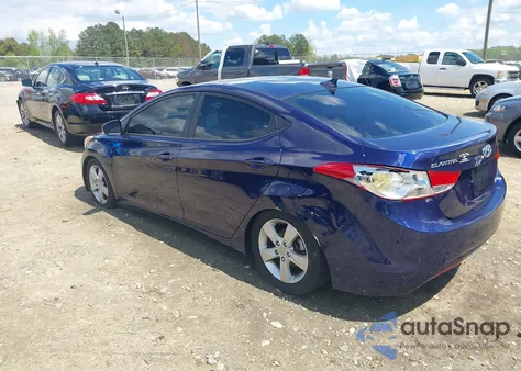 2013 Hyundai Elantra Gls from USA, damaged, VIN 5NPDH4AE3DH328095